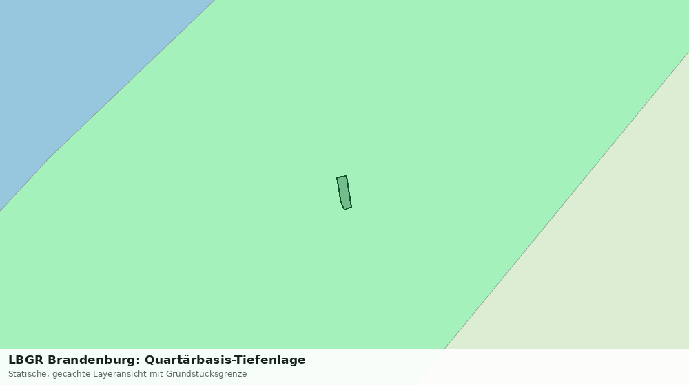 Statische Kartenansicht: LBGR Brandenburg: Quartärbasis-Tiefenlage