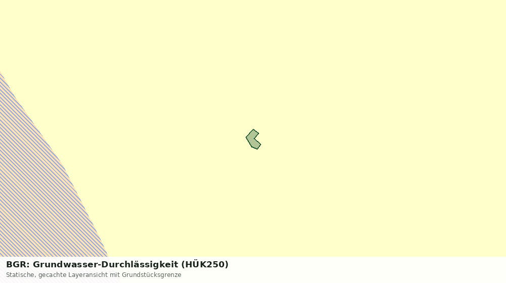 Statische Kartenansicht: BGR: Grundwasser-Durchlässigkeit (HÜK250)