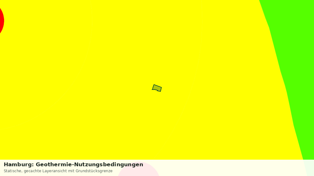 Statische Kartenansicht: Hamburg: Geothermie-Nutzungsbedingungen