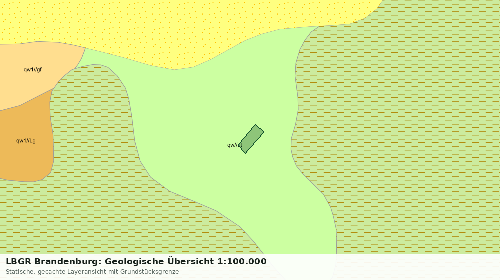 Statische Kartenansicht: LBGR Brandenburg: Geologische Übersicht 1:100.000