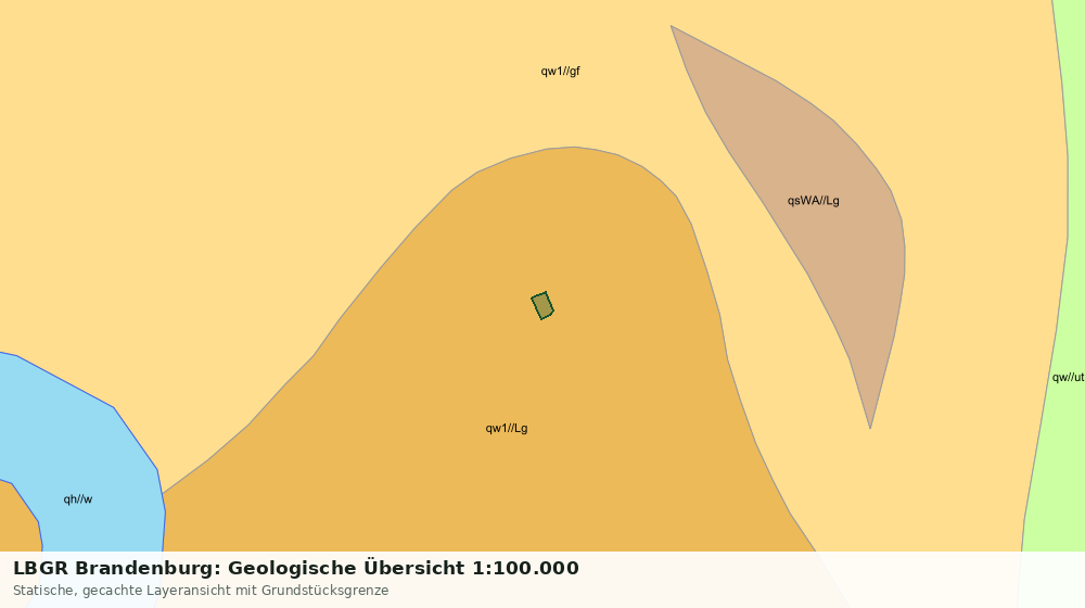 Statische Kartenansicht: LBGR Brandenburg: Geologische Übersicht 1:100.000