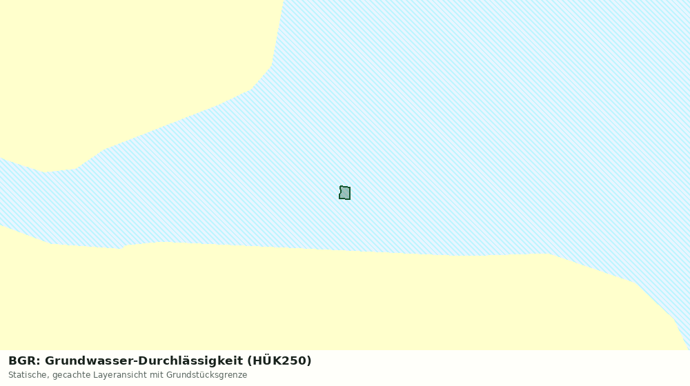 Statische Kartenansicht: BGR: Grundwasser-Durchlässigkeit (HÜK250)