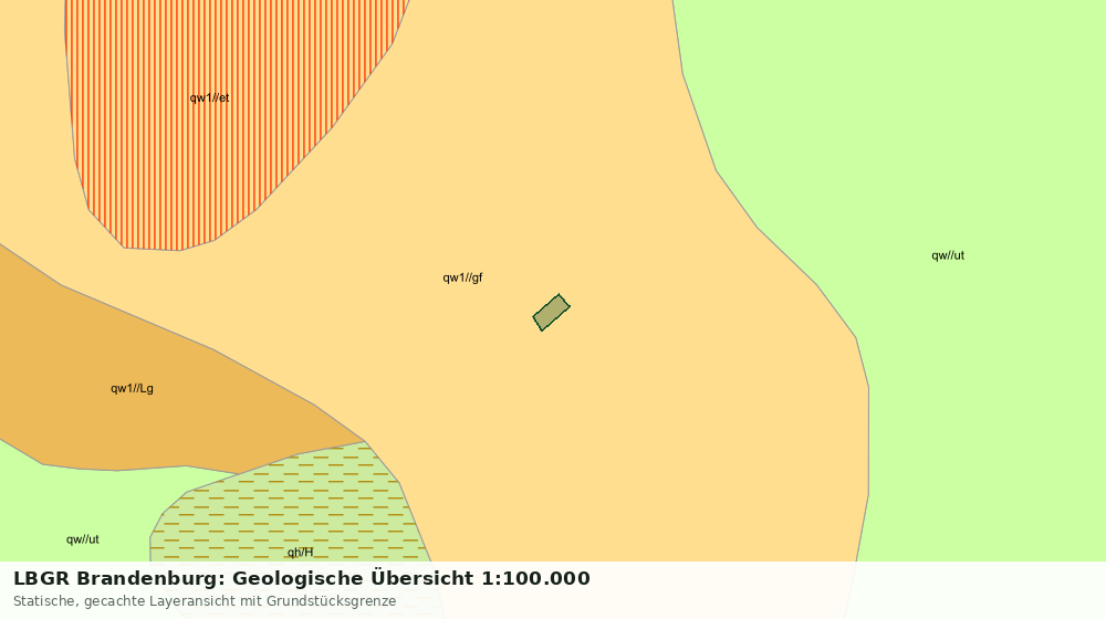 Statische Kartenansicht: LBGR Brandenburg: Geologische Übersicht 1:100.000