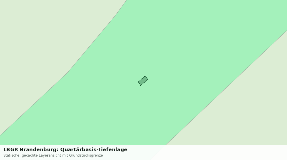 Statische Kartenansicht: LBGR Brandenburg: Quartärbasis-Tiefenlage