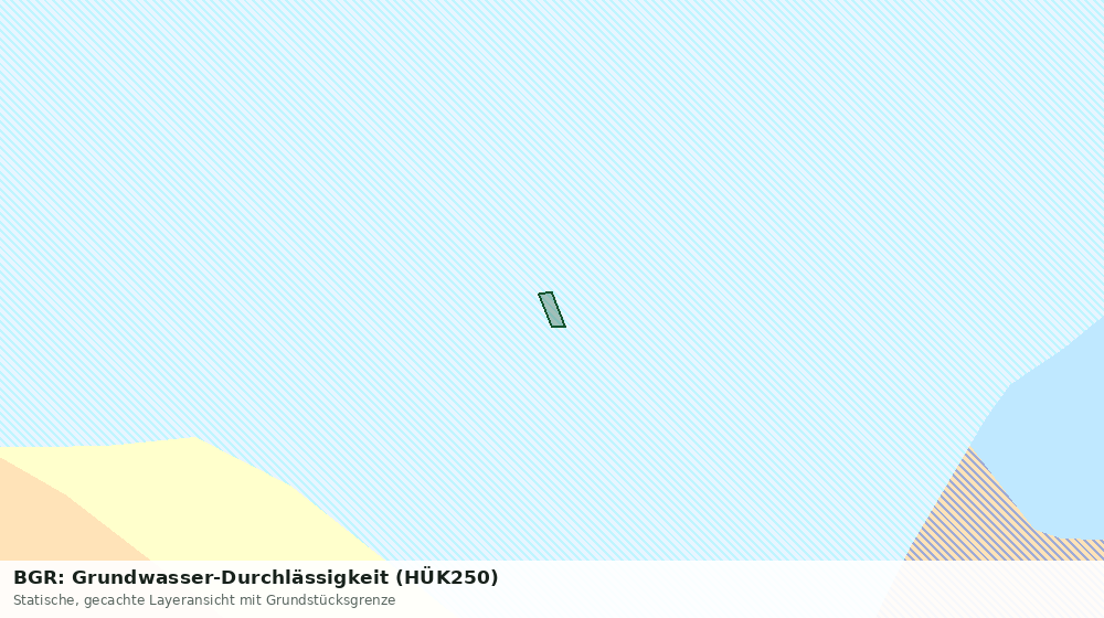 Statische Kartenansicht: BGR: Grundwasser-Durchlässigkeit (HÜK250)