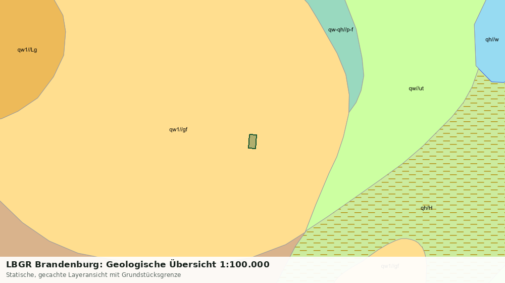 Statische Kartenansicht: LBGR Brandenburg: Geologische Übersicht 1:100.000