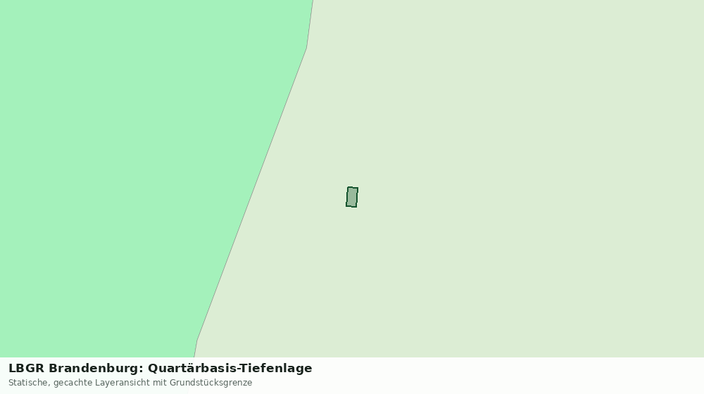 Statische Kartenansicht: LBGR Brandenburg: Quartärbasis-Tiefenlage