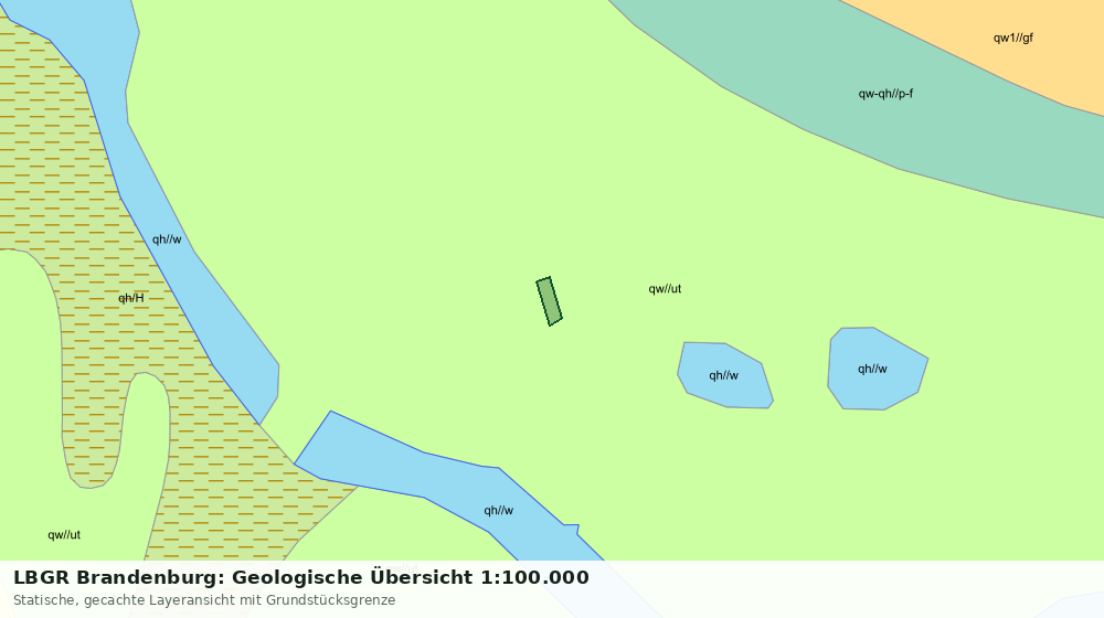 Statische Kartenansicht: LBGR Brandenburg: Geologische Übersicht 1:100.000