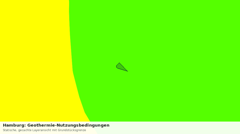 Statische Kartenansicht: Hamburg: Geothermie-Nutzungsbedingungen