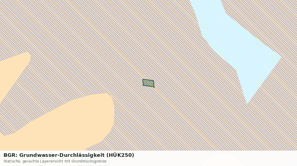 Statische Kartenansicht: BGR: Grundwasser-Durchlässigkeit (HÜK250)