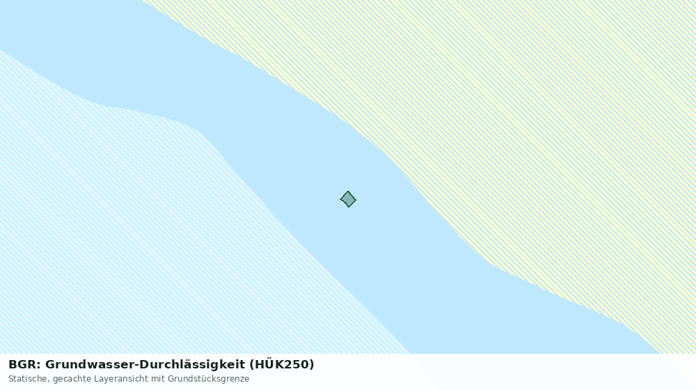 Statische Kartenansicht: BGR: Grundwasser-Durchlässigkeit (HÜK250)