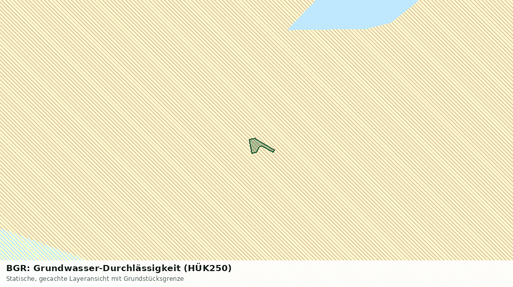 Statische Kartenansicht: BGR: Grundwasser-Durchlässigkeit (HÜK250)