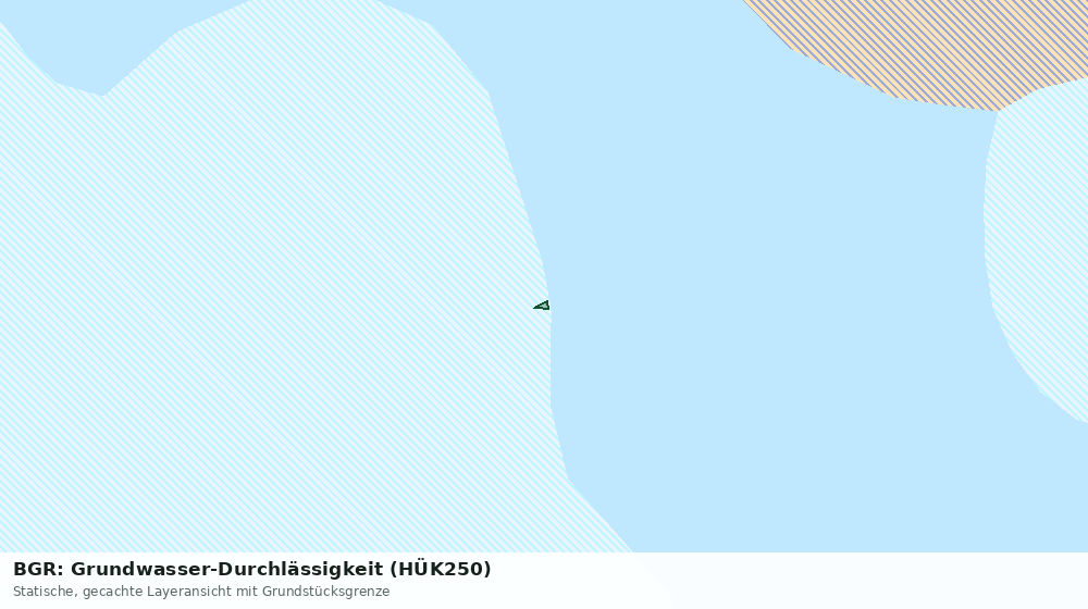 Statische Kartenansicht: BGR: Grundwasser-Durchlässigkeit (HÜK250)