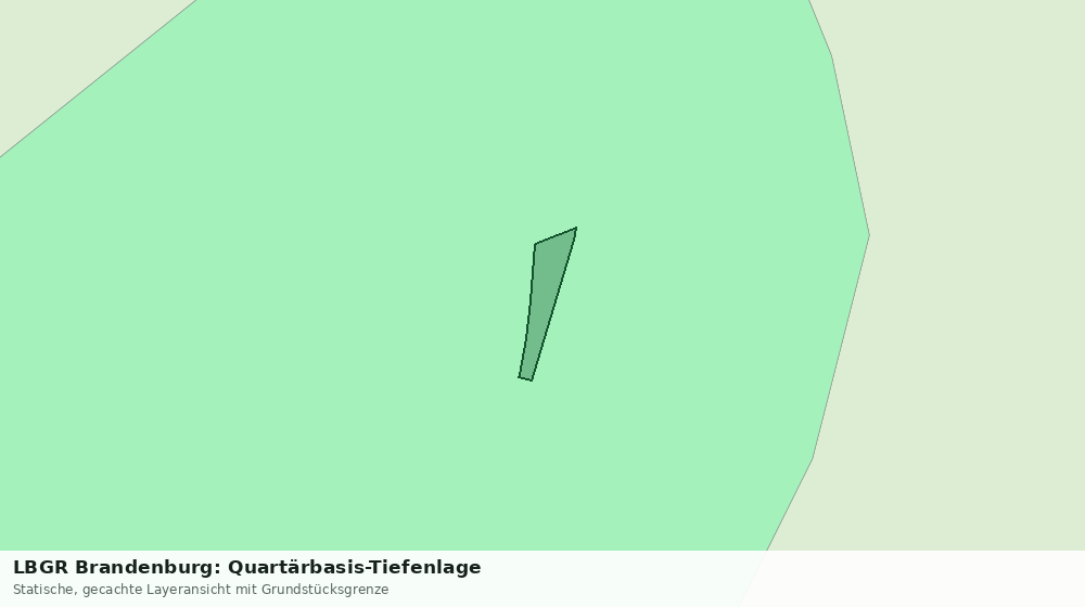 Statische Kartenansicht: LBGR Brandenburg: Quartärbasis-Tiefenlage