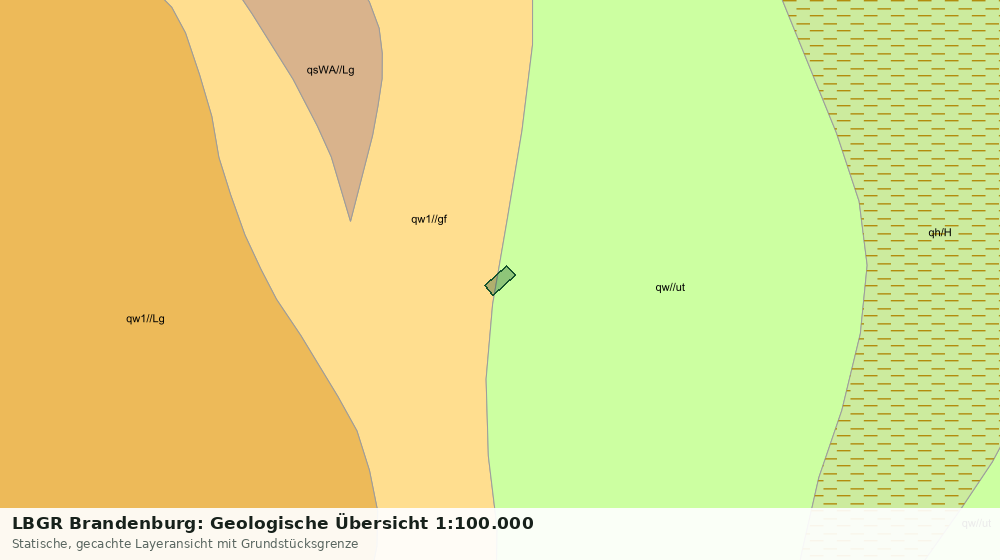 Statische Kartenansicht: LBGR Brandenburg: Geologische Übersicht 1:100.000