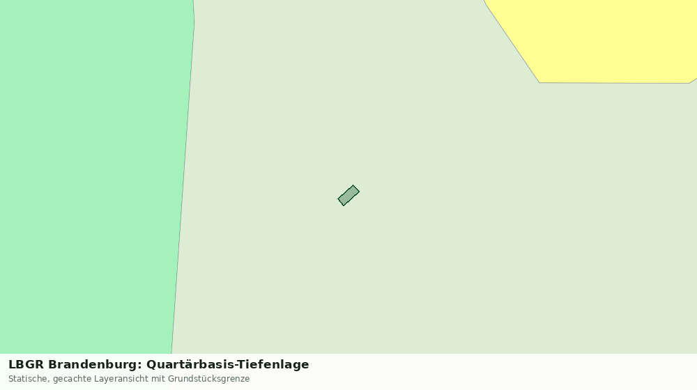 Statische Kartenansicht: LBGR Brandenburg: Quartärbasis-Tiefenlage
