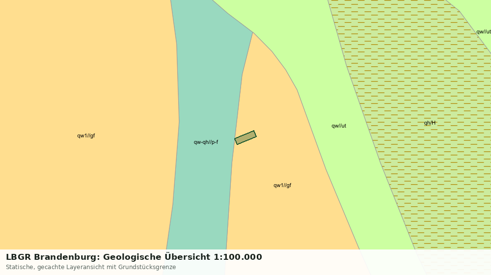 Statische Kartenansicht: LBGR Brandenburg: Geologische Übersicht 1:100.000