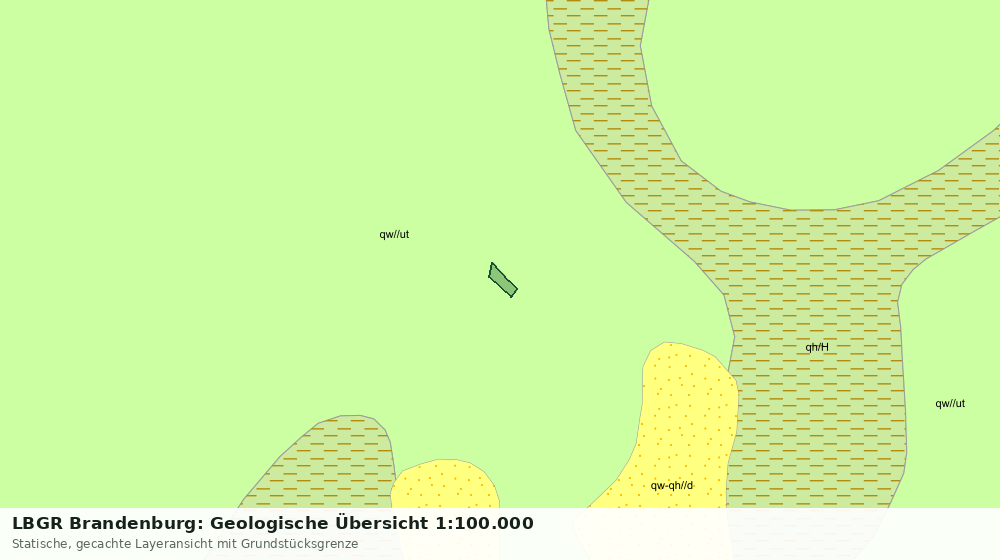 Statische Kartenansicht: LBGR Brandenburg: Geologische Übersicht 1:100.000