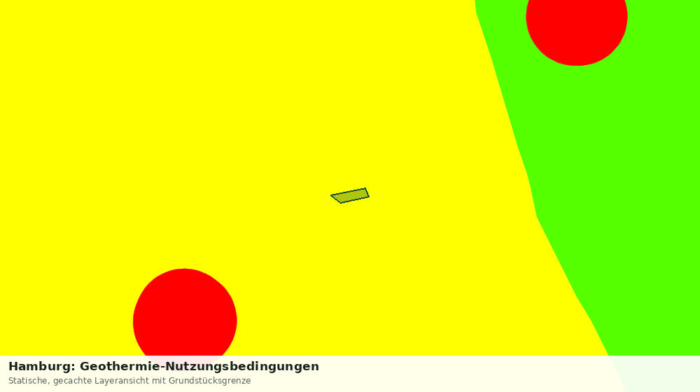 Statische Kartenansicht: Hamburg: Geothermie-Nutzungsbedingungen
