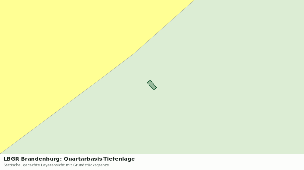 Statische Kartenansicht: LBGR Brandenburg: Quartärbasis-Tiefenlage