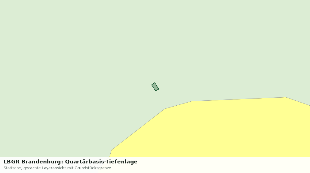 Statische Kartenansicht: LBGR Brandenburg: Quartärbasis-Tiefenlage