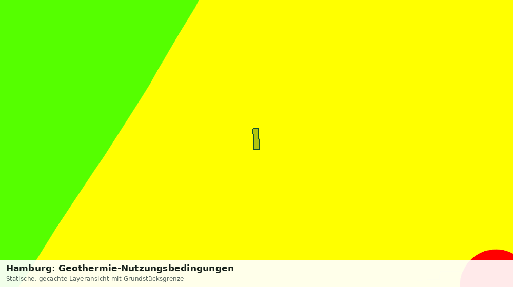 Statische Kartenansicht: Hamburg: Geothermie-Nutzungsbedingungen