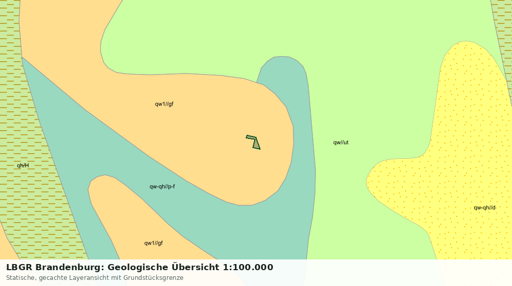 Statische Kartenansicht: LBGR Brandenburg: Geologische Übersicht 1:100.000