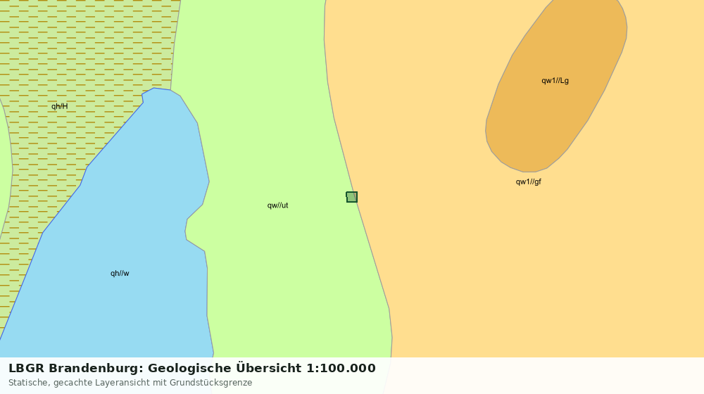 Statische Kartenansicht: LBGR Brandenburg: Geologische Übersicht 1:100.000