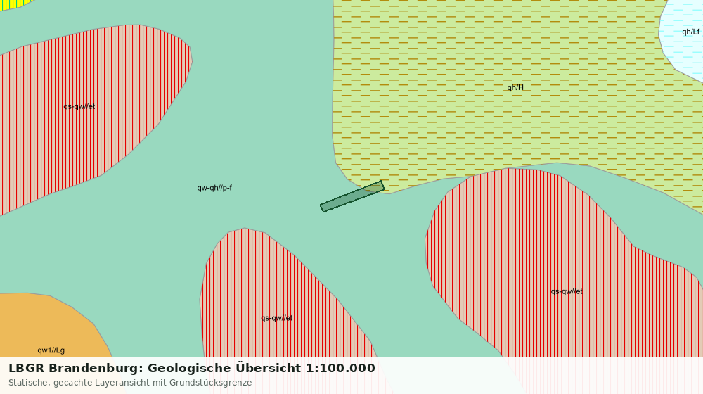 Statische Kartenansicht: LBGR Brandenburg: Geologische Übersicht 1:100.000