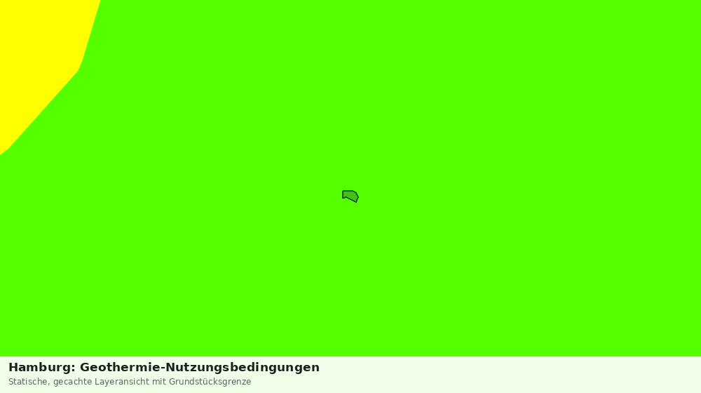 Statische Kartenansicht: Hamburg: Geothermie-Nutzungsbedingungen