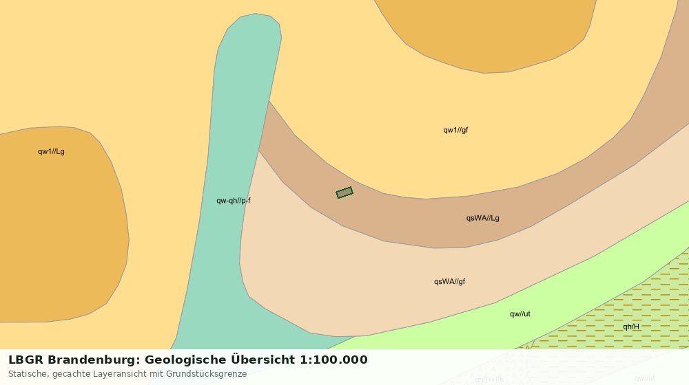 Statische Kartenansicht: LBGR Brandenburg: Geologische Übersicht 1:100.000