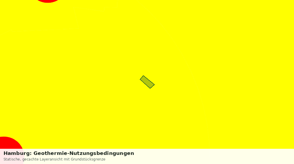 Statische Kartenansicht: Hamburg: Geothermie-Nutzungsbedingungen