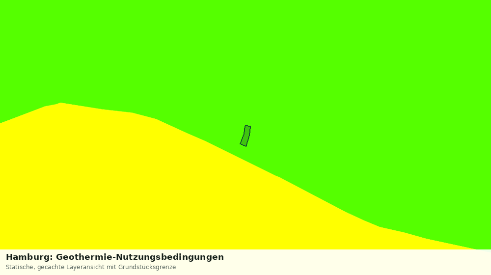 Statische Kartenansicht: Hamburg: Geothermie-Nutzungsbedingungen