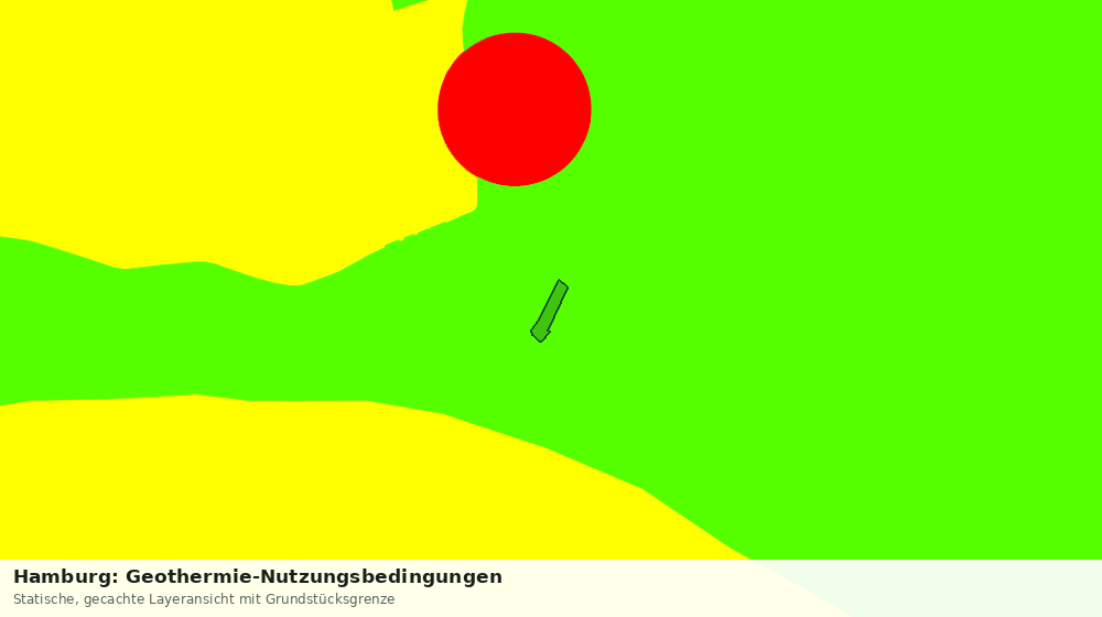 Statische Kartenansicht: Hamburg: Geothermie-Nutzungsbedingungen