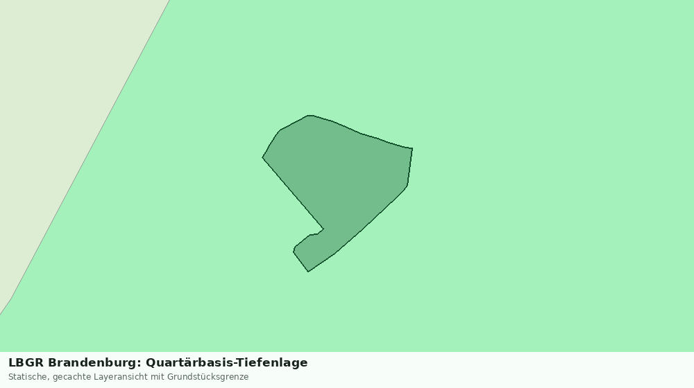 Statische Kartenansicht: LBGR Brandenburg: Quartärbasis-Tiefenlage