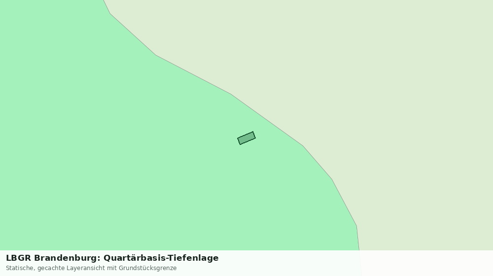 Statische Kartenansicht: LBGR Brandenburg: Quartärbasis-Tiefenlage