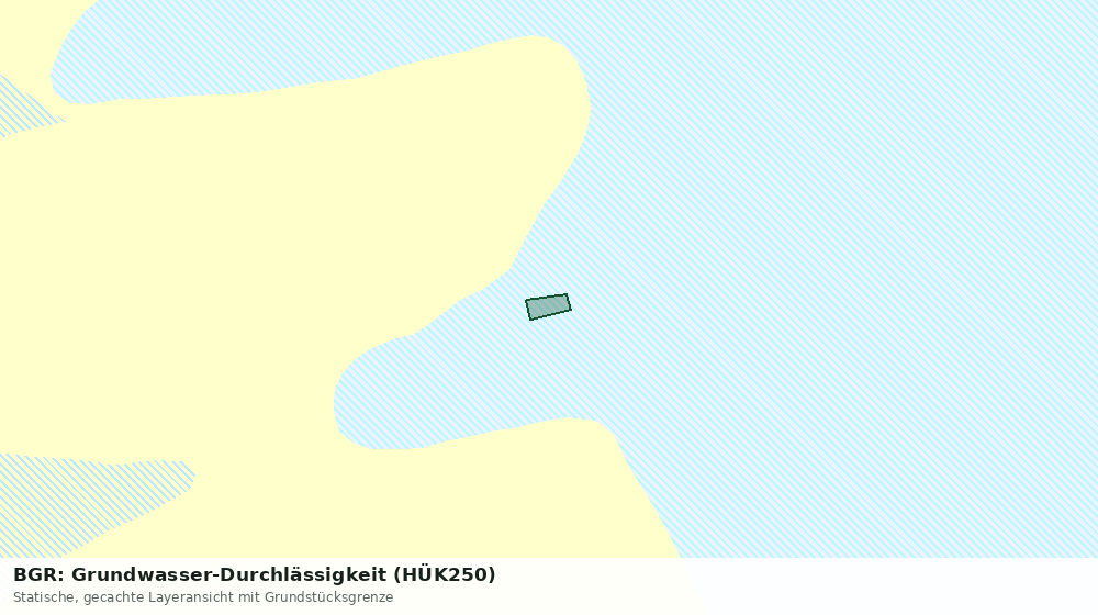 Statische Kartenansicht: BGR: Grundwasser-Durchlässigkeit (HÜK250)