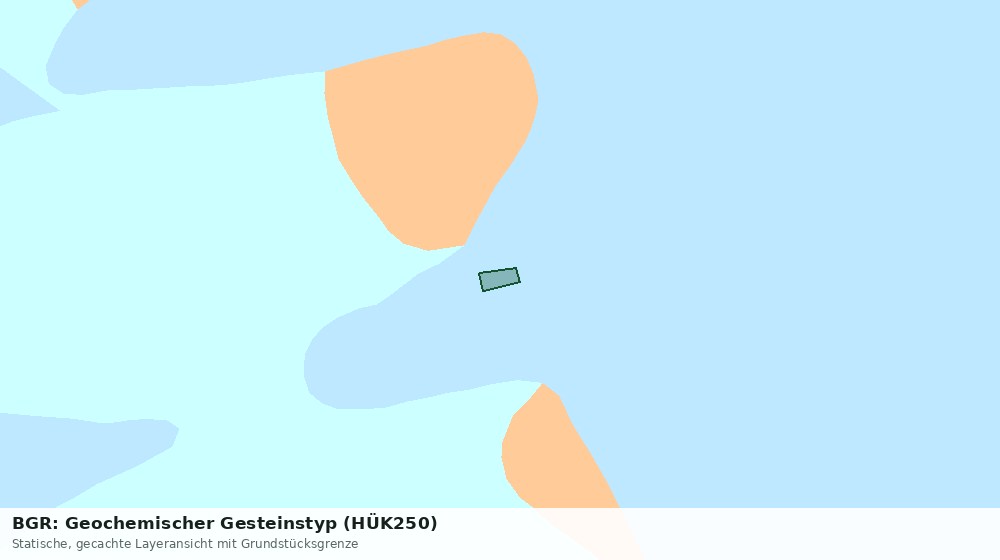 Statische Kartenansicht: BGR: Geochemischer Gesteinstyp (HÜK250)