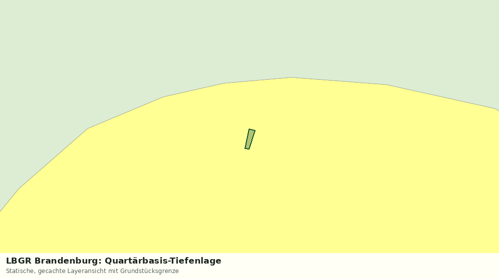 Statische Kartenansicht: LBGR Brandenburg: Quartärbasis-Tiefenlage