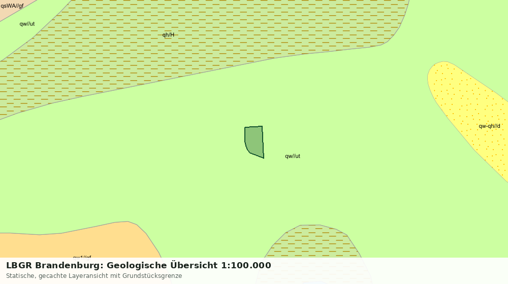 Statische Kartenansicht: LBGR Brandenburg: Geologische Übersicht 1:100.000