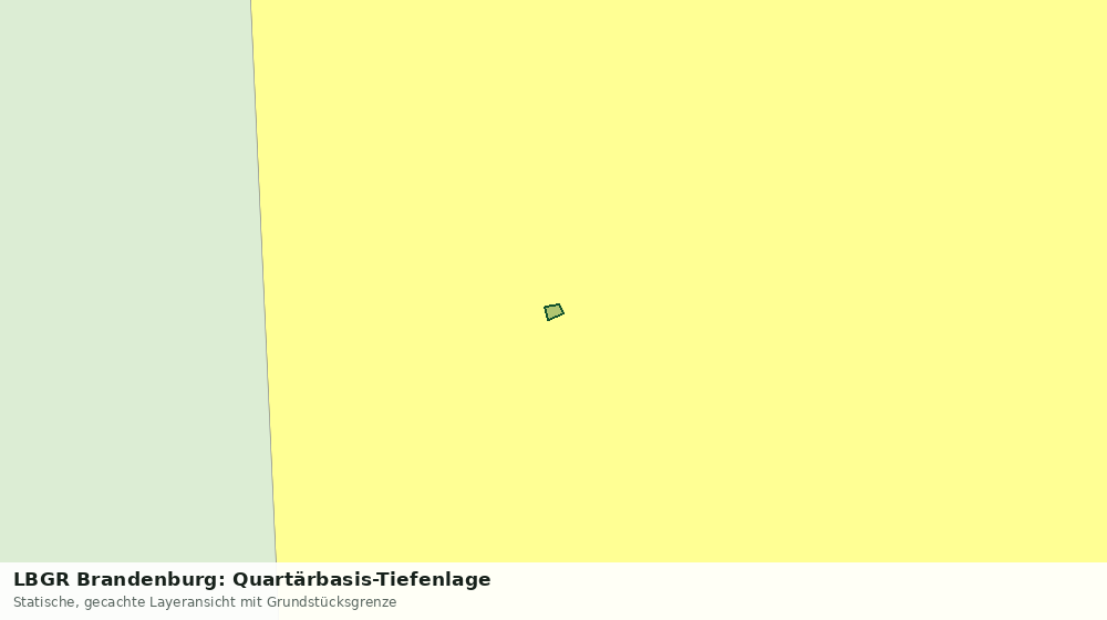 Statische Kartenansicht: LBGR Brandenburg: Quartärbasis-Tiefenlage