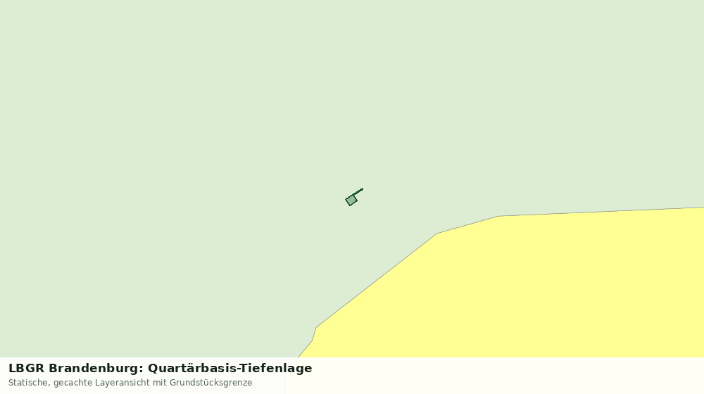 Statische Kartenansicht: LBGR Brandenburg: Quartärbasis-Tiefenlage