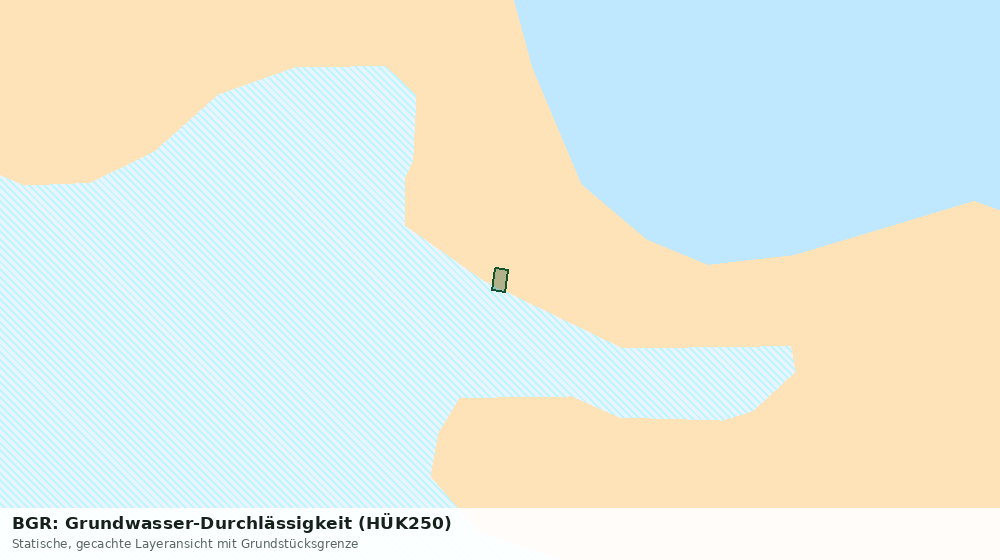 Statische Kartenansicht: BGR: Grundwasser-Durchlässigkeit (HÜK250)