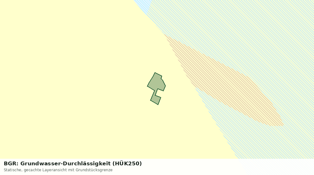 Statische Kartenansicht: BGR: Grundwasser-Durchlässigkeit (HÜK250)
