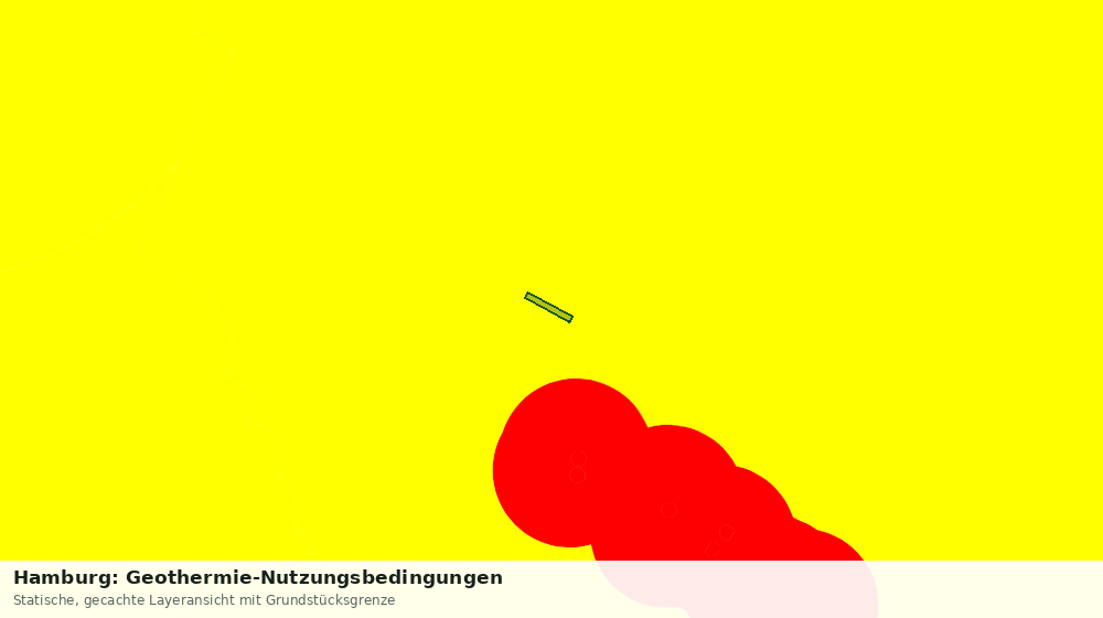 Statische Kartenansicht: Hamburg: Geothermie-Nutzungsbedingungen