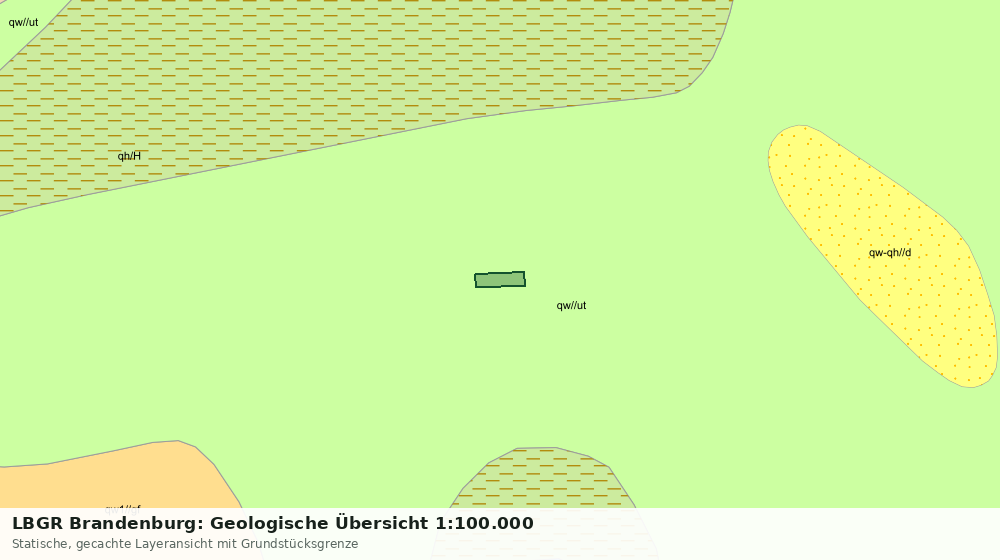 Statische Kartenansicht: LBGR Brandenburg: Geologische Übersicht 1:100.000