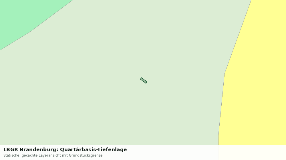 Statische Kartenansicht: LBGR Brandenburg: Quartärbasis-Tiefenlage