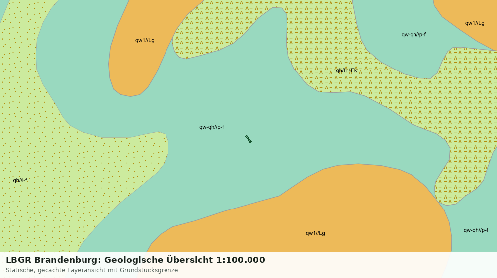 Statische Kartenansicht: LBGR Brandenburg: Geologische Übersicht 1:100.000