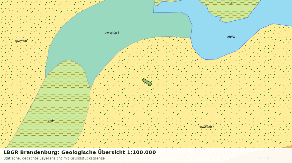 Statische Kartenansicht: LBGR Brandenburg: Geologische Übersicht 1:100.000