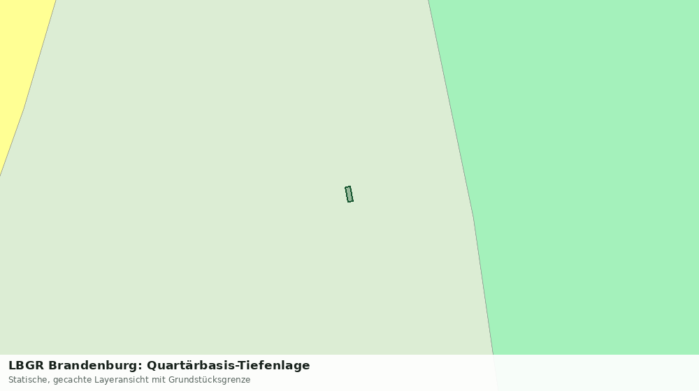 Statische Kartenansicht: LBGR Brandenburg: Quartärbasis-Tiefenlage